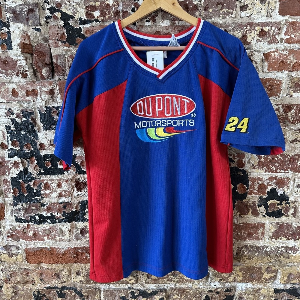 Jeff Gordon DuPont Motorsports Polo Shirt Mens Medium NASCAR Winners Circle 24